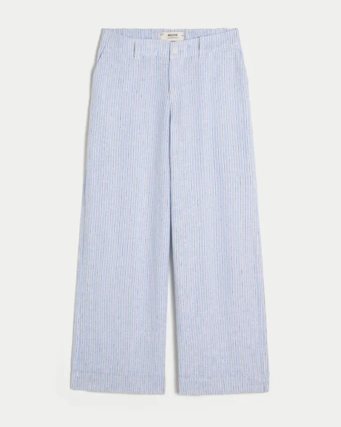 Hollister Livvy Düşük Bel Geniş Paça Pantolon