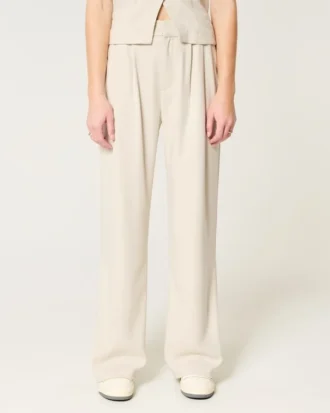 Hollister Livvy Ultra Yüksek Bel Geniş Paça Pantolon