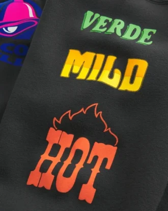 Hollister x Taco Bell Boxy Grafik Fermuarlı Kapüşonlu Sweatshirt