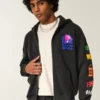 Hollister x Taco Bell Boxy Grafik Fermuarlı Kapüşonlu Sweatshirt Hollister x Taco Bell Boxy Grafik Fermuarlı Kapüşonlu Sweatshirt