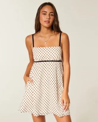 Şifon Babydoll Mini Elbise Şifon Babydoll Mini Elbise
