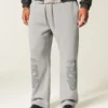 Çift Yılan Grafikli Bol Sweatpantolon