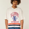 Illinois Üniversitesi Fighting Illini Grafik Futbol Forması Illinois Üniversitesi Fighting Illini Grafik Futbol Forması