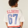 Illinois Üniversitesi Fighting Illini Grafik Futbol Forması Illinois Üniversitesi Fighting Illini Grafik Futbol Forması