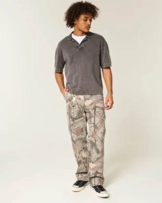 Kamuflaj Baggy Painter Jeans