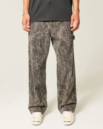 Kamuflaj Baggy Painter Jeans