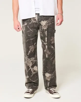 Kamuflaj Baggy Painter Jeans