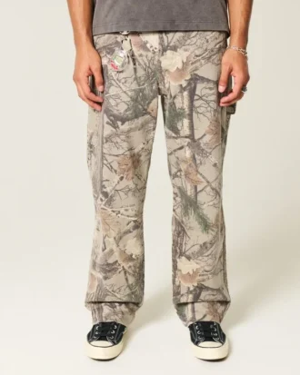 Kamuflaj Baggy Painter Jeans