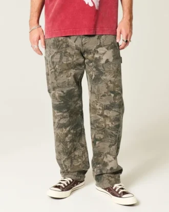Kamuflaj Baggy Painter Jeans