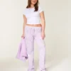 Kamuflaj desenli bootcut eşofman altı