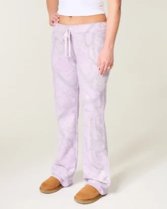 Kamuflaj desenli bootcut eşofman altı