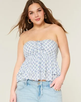 Katmanlı Halter Babydoll Üst