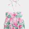 Katmanlı Halter Babydoll Üst