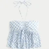 Katmanlı Halter Babydoll Üst