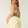 Keten Karışımlı Arkası Açık Slip Midi Elbise Keten Karışımlı Arkası Açık Slip Midi Elbise