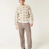 Keten Karışımlı Bol Pull-On Pantolon