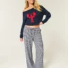 Keten Karışımlı Bol Pull-On Pantolon