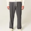 Keten Karışımlı Bol Pull-On Pantolon