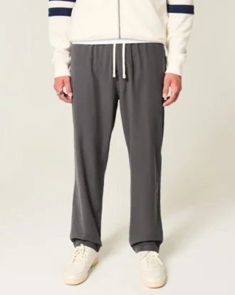 Keten Karışımlı Bol Pull-On Pantolon