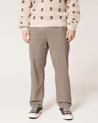 Keten Karışımlı Bol Pull-On Pantolon