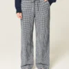Keten Karışımlı Bol Pull-On Pantolon