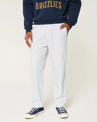 Keten Karışımlı Bol Pull-On Pantolon