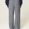 Keten Karışımlı Bol Pull-On Pantolon
