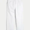 Keten Karışımlı Bol Pull-On Pantolon