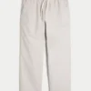 Keten Karışımlı Bol Pull-On Pantolon