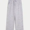 Keten Karışımlı Pull-On Bol Pantolon