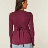Kolay Bağlamalı Henley Babydoll Üst