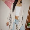 Kolay Fringe No-Close Hırka Kolay Fringe No-Close Hırka