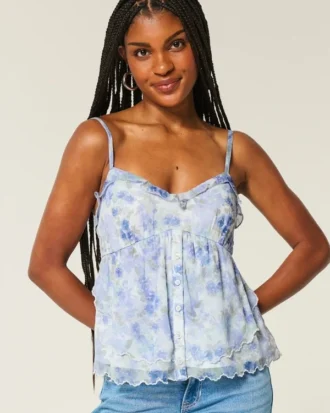 Kolay Şifon Babydoll Üst
