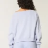 Kolay Çıkarılabilir Omuzsuz NYC Grafik Sweatshirt Kolay Çıkarılabilir Omuzsuz NYC Grafik Sweatshirt