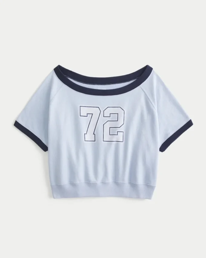 Kolay Kısa Kollu Havlu Kumaş Grafikli Sweatshirt Kolay Kısa Kollu Havlu Kumaş Grafikli Sweatshirt