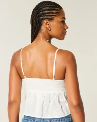 Kolay Nakışlı Parlak Babydoll Üst