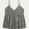 Kolay İğne Oyası Stili Halter Babydoll Cami