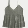 Kolay İğne Oyası Stili Halter Babydoll Cami