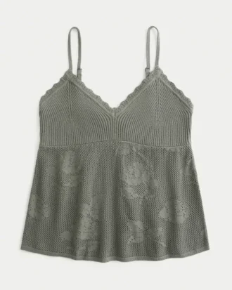 Kolay İğne Oyası Stili Halter Babydoll Cami