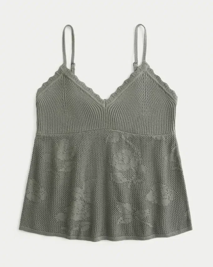 Kolay İğne Oyası Stili Halter Babydoll Cami