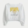 Kolay Omuz Dışı Iowa Hawkeyes Grafik Sweatshirt