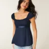 Kolay Saten Bağcıklı Babydoll Üst Kolay Saten Bağcıklı Babydoll Üst