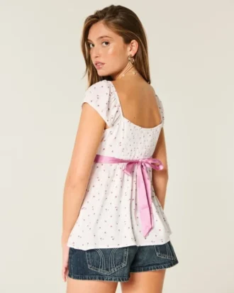 Kolay Saten Bağcıklı Babydoll Üst Kolay Saten Bağcıklı Babydoll Üst