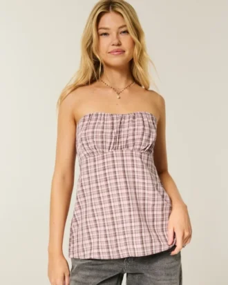 Kolay Straplez Babydoll Üst