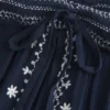 Kolay Straplez Nakışlı Babydoll Üst