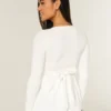 Kolay Uzun Kollu Önden Sarma Babydoll Üst Kolay Uzun Kollu Önden Sarma Babydoll Üst