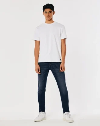 Koyu Yıkama Atletik Skinny Jean
