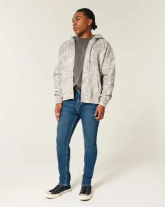 Koyu Yıkama Atletik Skinny Jean