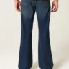 Koyu Yıkama Rahat Bootcut Kot Pantolon Koyu Yıkama Rahat Bootcut Kot Pantolon