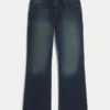 Koyu Yıkama Rahat Bootcut Kot Pantolon Koyu Yıkama Rahat Bootcut Kot Pantolon